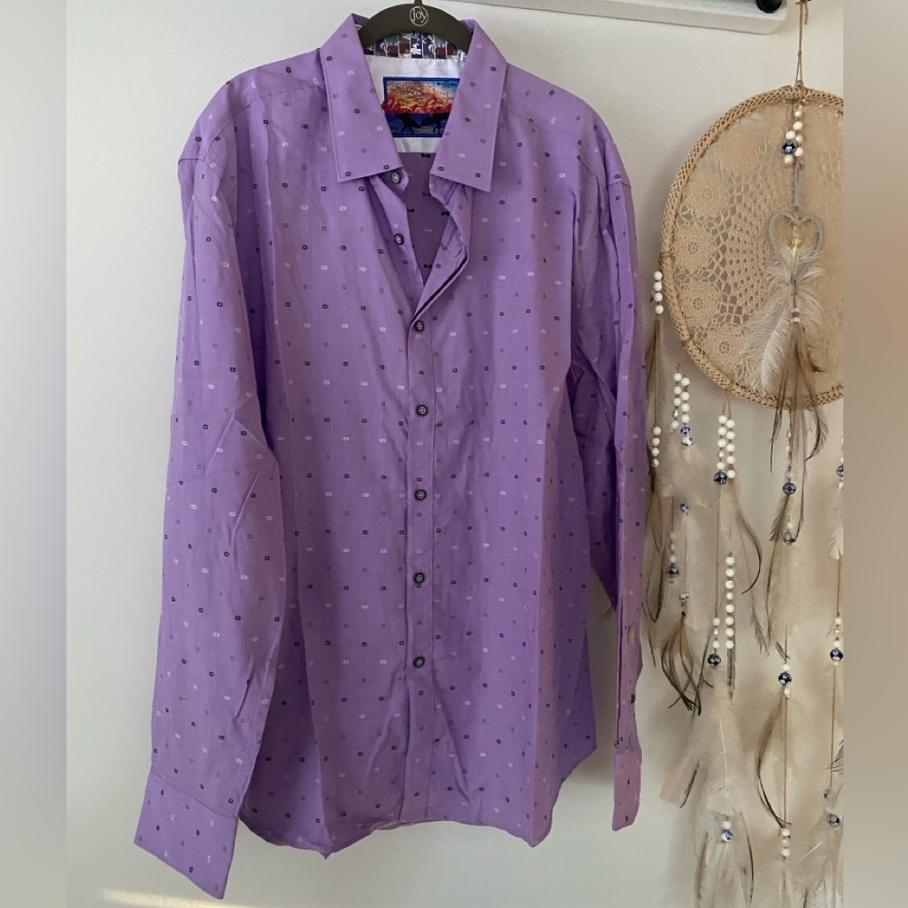 Robert Graham Long Sleeve Dress Shirt Men’s 2XL